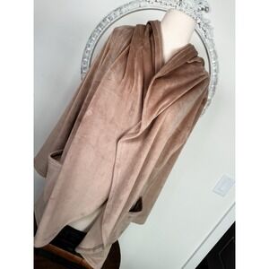 Soft Surroundings Womens Jacket Tunic Open Front Robe Hooded Cardigan XS Relaxed